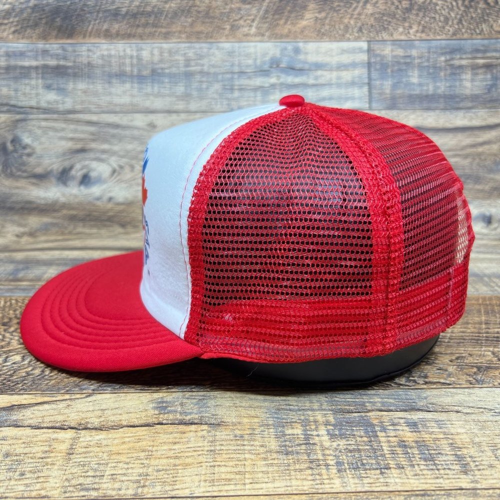 Retro N64 Tony Hawk Mens Trucker Hat Red Snapback Skateboard Video Game Ball Cap - Picture 3 of 6